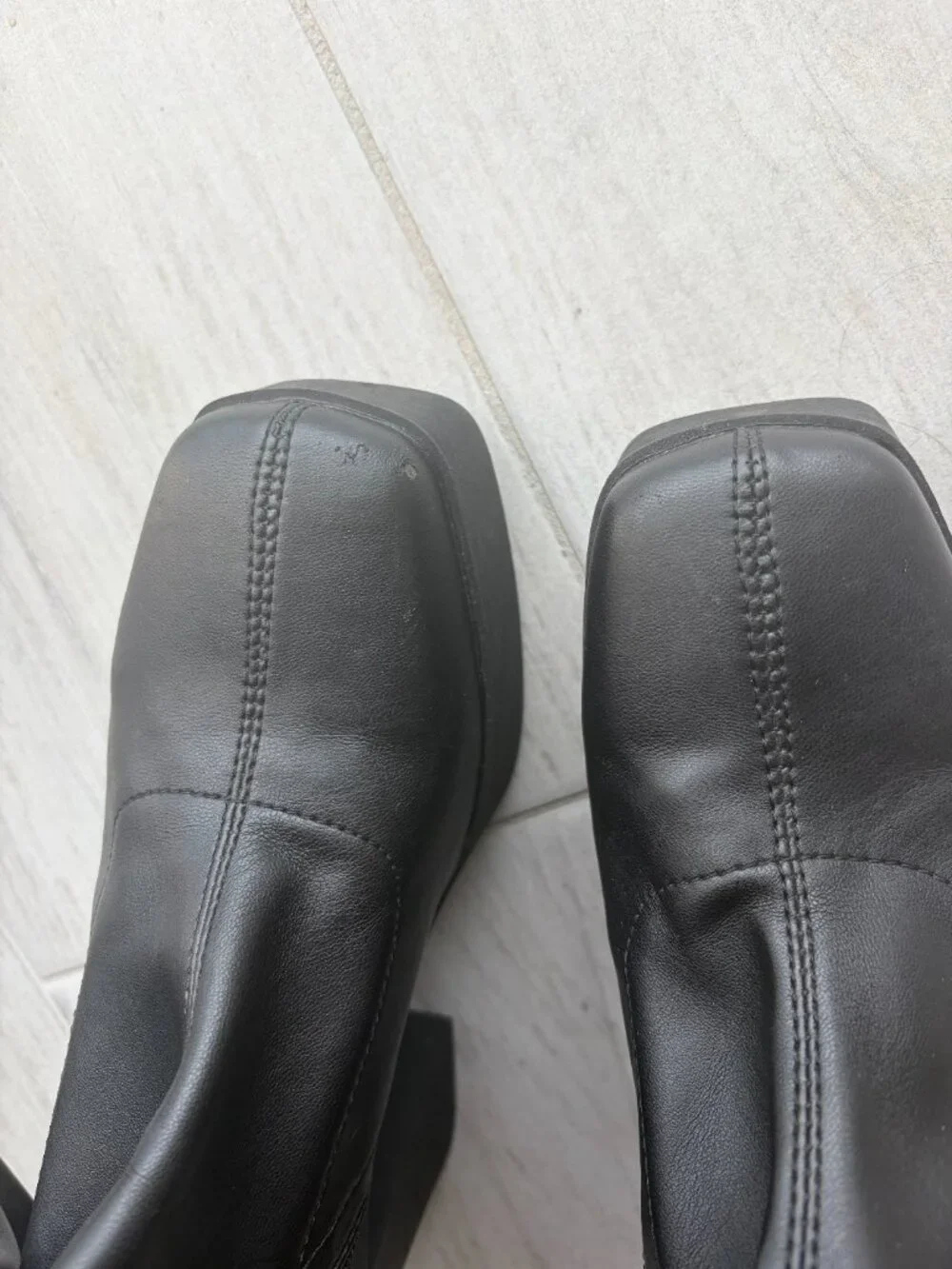 Public Desire Be mine high heeled sock boots in black stretch